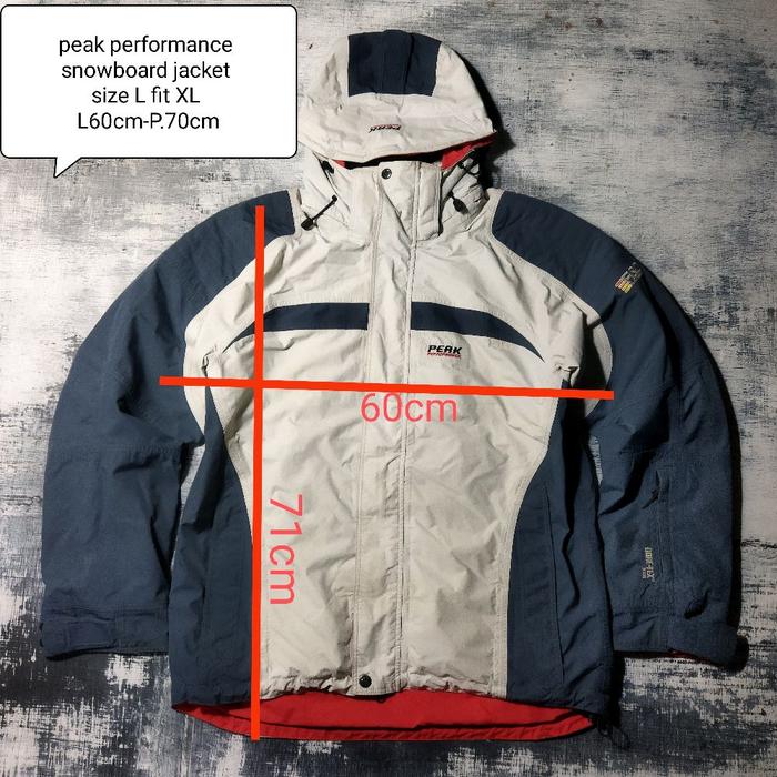 peak performance snowboard jaket goretex size L fit XL ~L.60cm-P.71cm