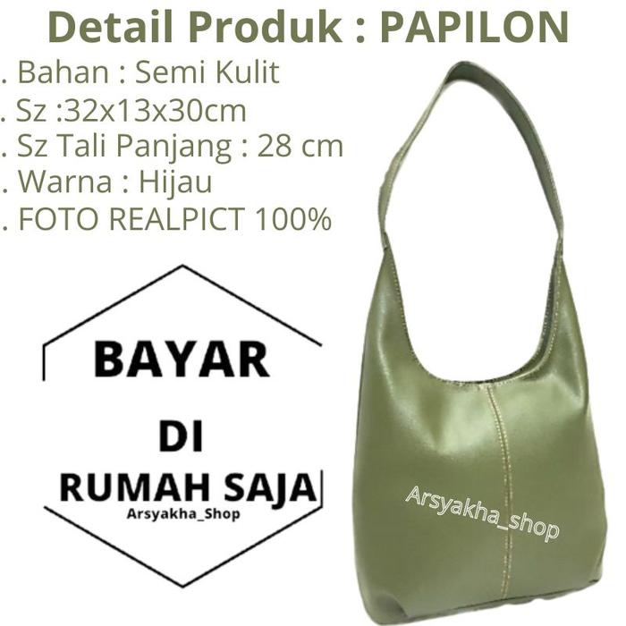 Arsyakha_ Bag Wanita s Papilon Re Kulit Sintetis Premium