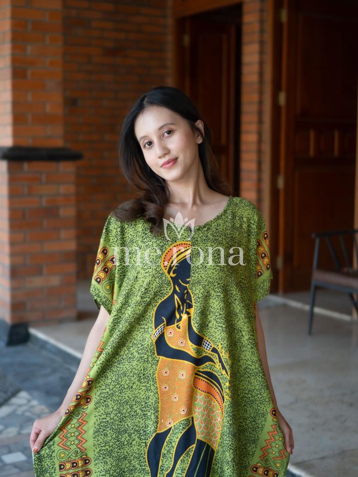 Nola Daster Green Rayon Santung
