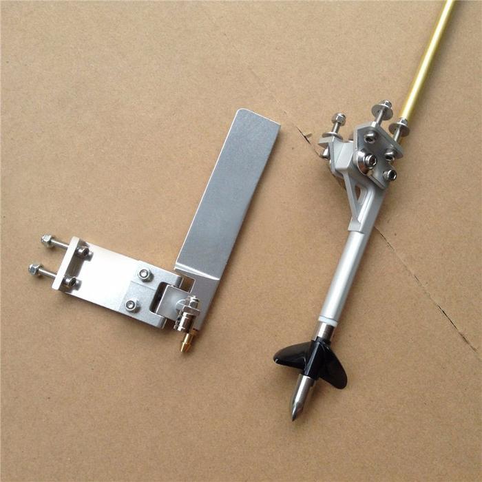 1Set RC Boat Transmisi Set 95 Mm Kemudi 70 Mm Stinger Drive Shaft
