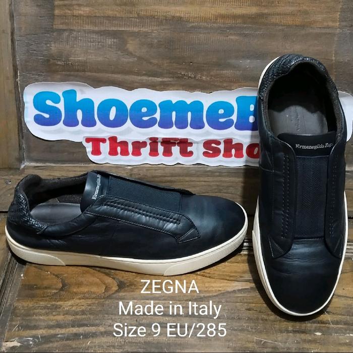 ERMENAGILDO ZEGNA SLIPON,  SIZE 9 EU, INSOLE 28 (SECOND)