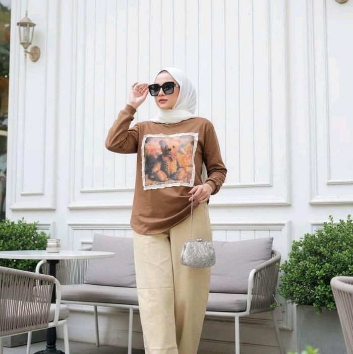 SET KULOT DM3 bahan combed premium lebaran terbaru 2024 kekinian long tunik DM3 cloth oversize lebar