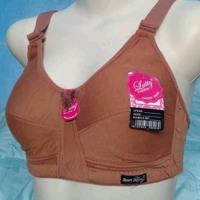 JUMBO SIZE 34-46..BRA SPORT MEREK LUTTY/BH SPORT TANPA BUSA & KAWAT KAIT 3 & TALI LEBAR