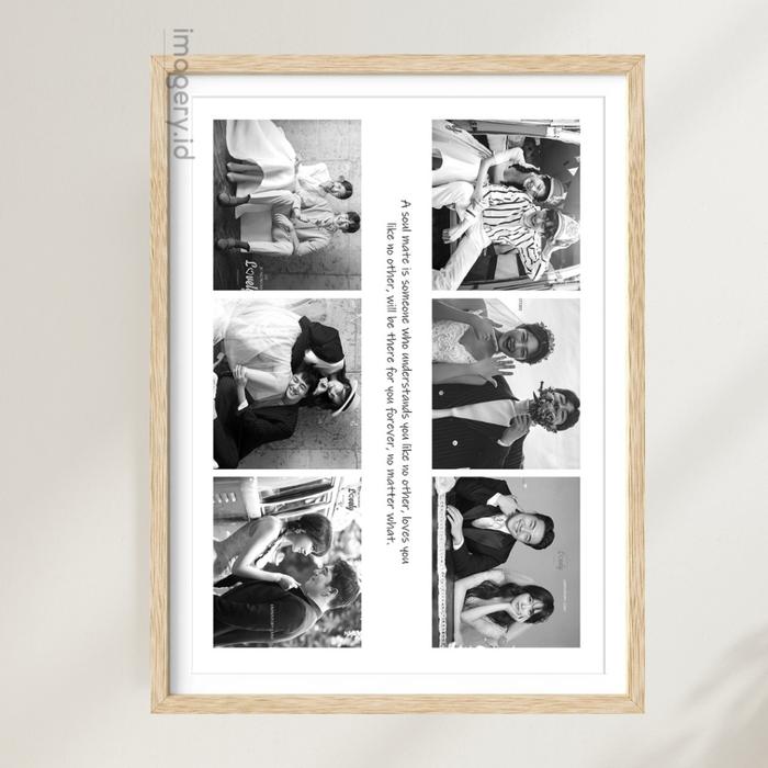 TERLARIS Imagery - Pigura Kayu Oak Dengan Custom Cetak Foto READY