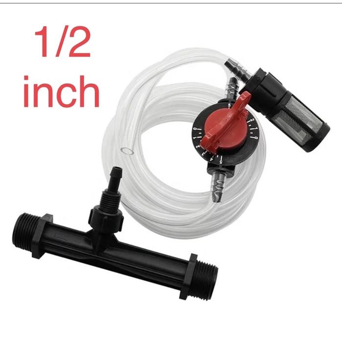 Selang Venturi 1/2 inch Pupuk Mixer Injection Filter Injector Hidroponik Bubble Pipa Aerator Gelembu