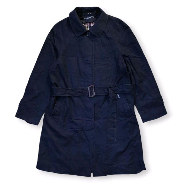 Daks Single Breasted Trench Coat Jacket / Belted Balmacaan Jacket