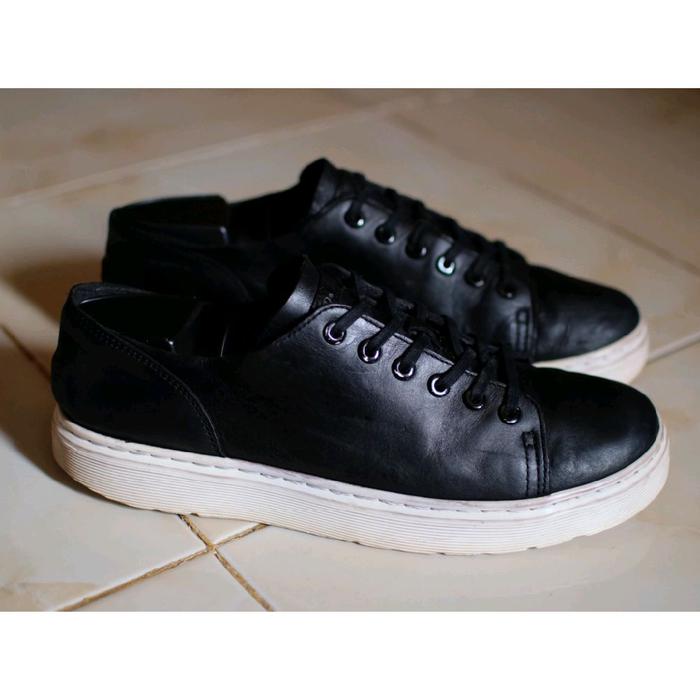Sepatu Low Boots Dr Martens Dante Leather Black Vintage not Red Wing Paraboot Kleman Zegna Tods Timb