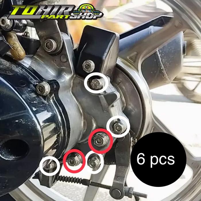 Baut Gardan Krengkes BeAT Deluxe, Scoopy New Genio 2020 up Stainles HENG