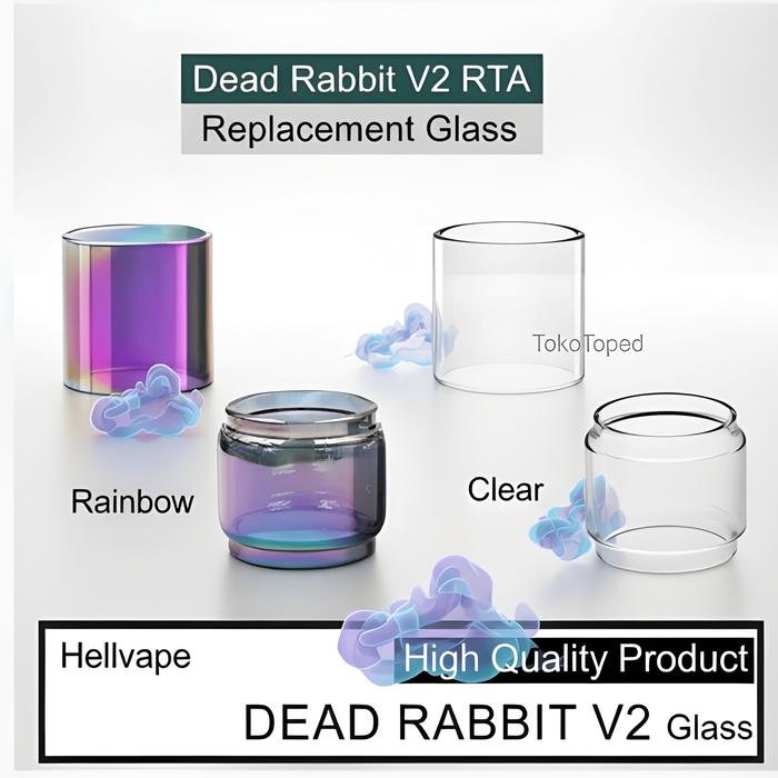 [FAVORIT] Tabung Kaca Dead Rabbit V2 RTA Glass Tube Dead