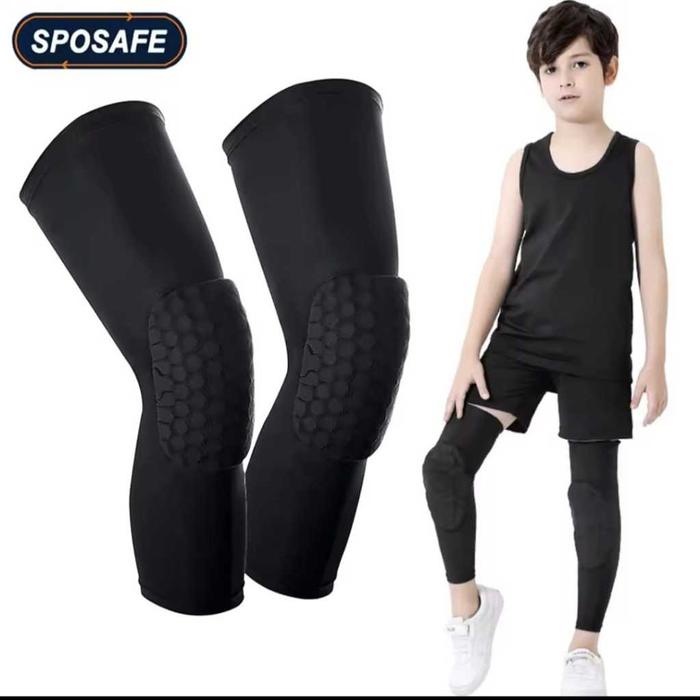 Leg Sleeve Basket Kids Bantalan Pelindung Lutut Olahraga Basket Anak Deker Lutut Anak Support Play S