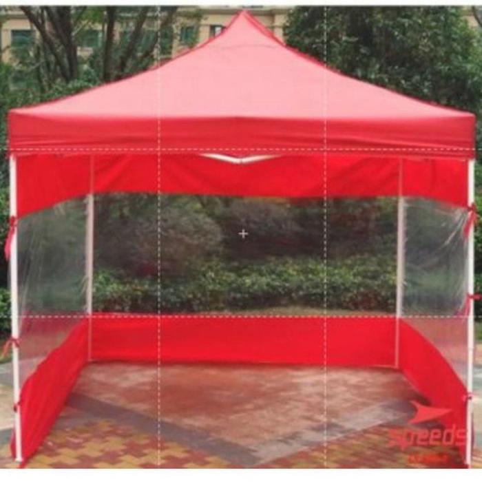 DINDING TENDA / TIRAI TENDA / TUTUP SAMPING TENDA UKURAN 2X2 WARNA REQUWES