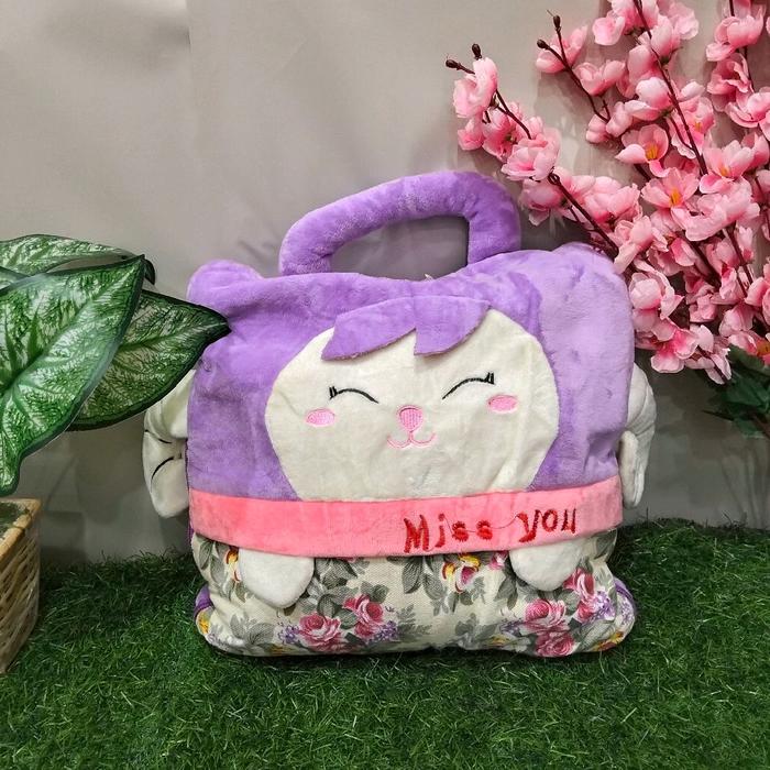 TAS BALMUT LUCU/bantal selimut/ selimut karakter