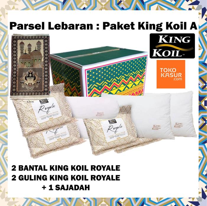 Parsel Lebaran King Koil Paket A - 2 bantal + 2 guling + 1 sajadah