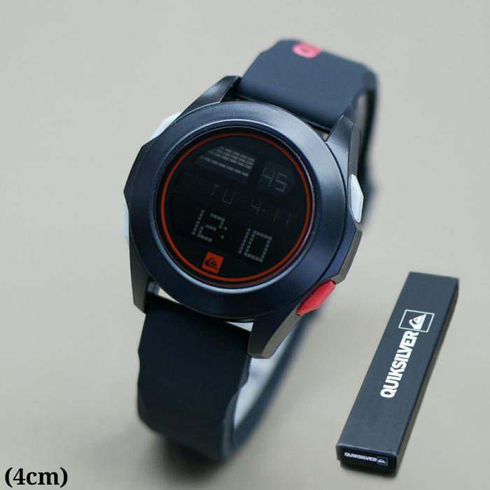 Best Seller !!! Jam Tangan Pria / Wanita Quiksilver Qs3602H Digital Tali Rubber Free Box Original &