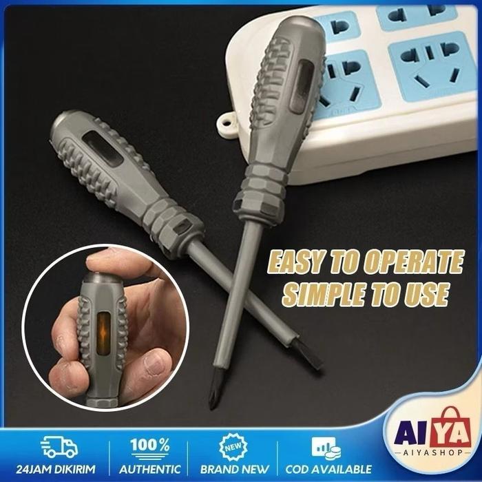 OBENG TESPEN BOLAK BALIK TESPEN LED LAMP OBENG MIN DAN PLUS TESPEN OBENG LED