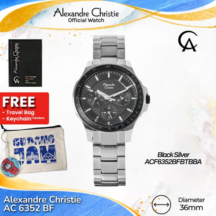 Alexandre Christie Wanita AC 6352 BF AC6352 AC6352BF Stainless Strap