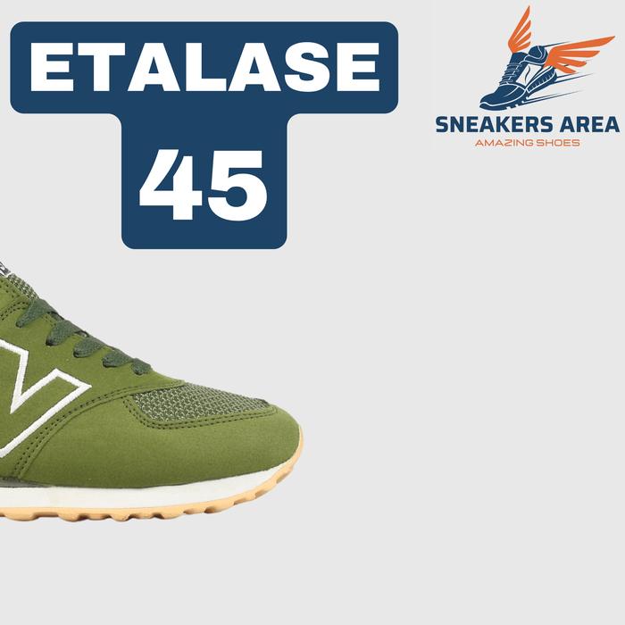 SEPATU KASUAL NB 574 ARMY WHITE UNISEX PRIA WANITA ETALASE 45