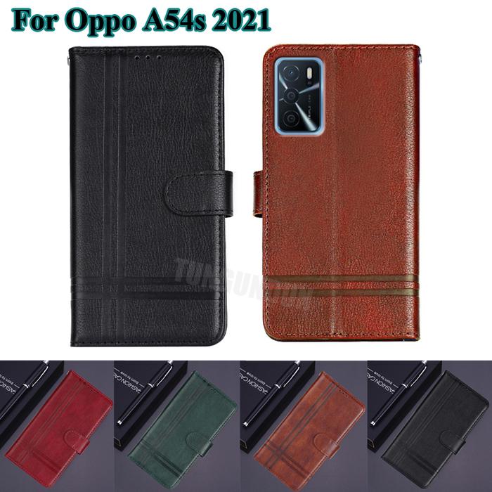 CPH2273 Flip Phone Cover For Oppo A54s Case Magnetic Card Protective