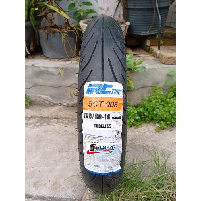 Ban Metic Tubeless IRC SCT-006 100/80-14 Ban Metic 100/80-14 ban irc 100/80-14 ban montor ring 14 ba