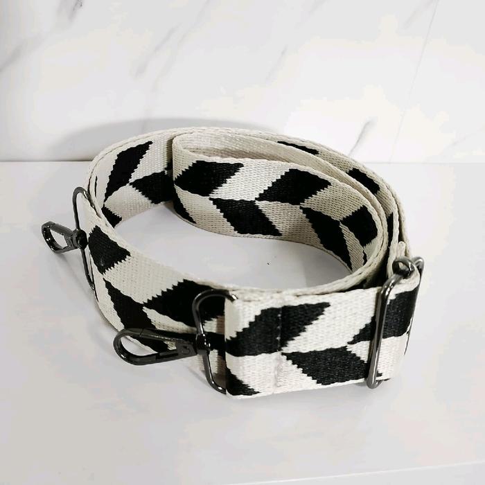 Tali tas slempang wanita/strap bag 4cm zebra