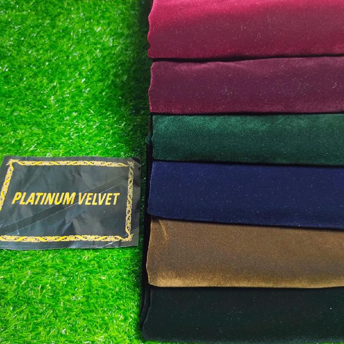 Bludur platinum velvet import non strech( 50 cm x 150 cm )