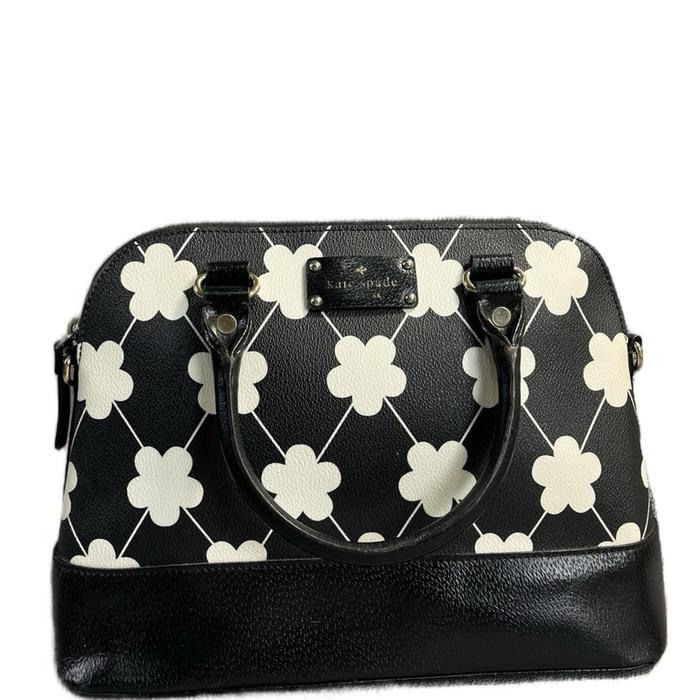Kate Spade Alma VVGC Tas Wanita Hitam Putih Motif Bunga Include Strap Tag & Made in