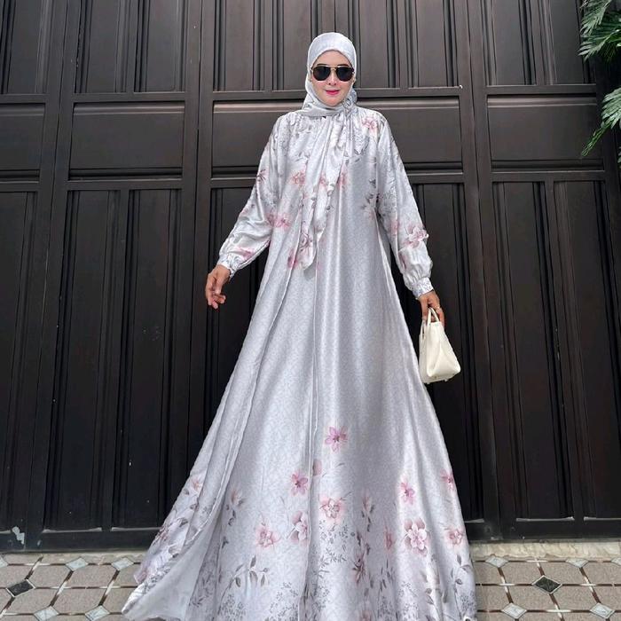 Gamis nayaravset hijab mewah/gamis simple elegan/gamis pesta