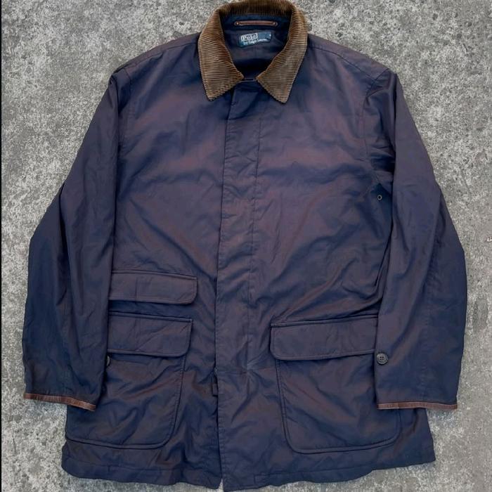 Vtg Rlph Lauren Parka collar cordu