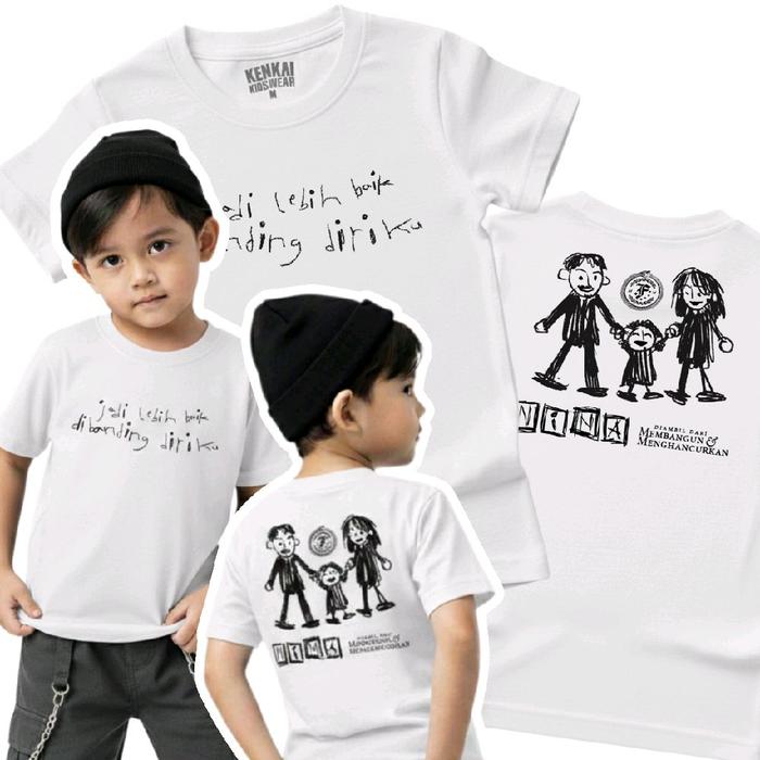 Kaos Anak Band Feast nina usia 1 sampai 12 tahun