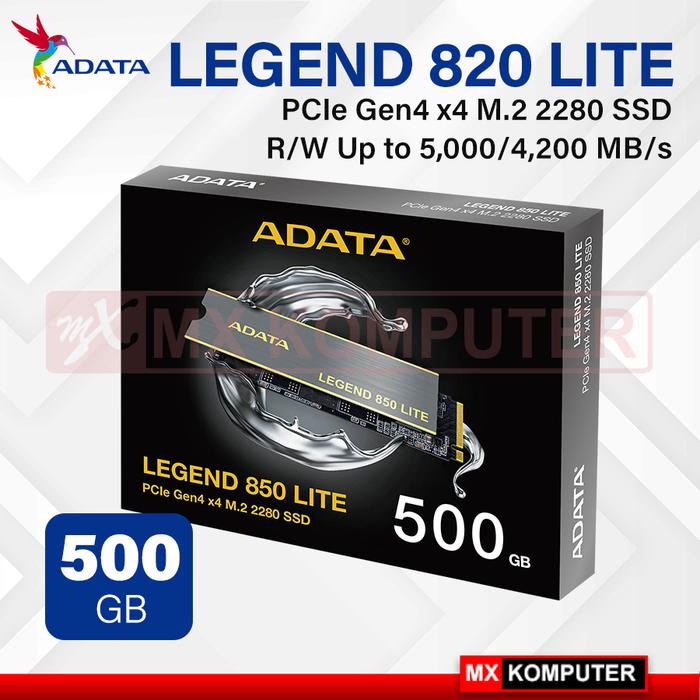 SSD ADATA LEGEND 850 LITE 500GB NVME Gen4 PCIe Gen4 x 4 M.2
