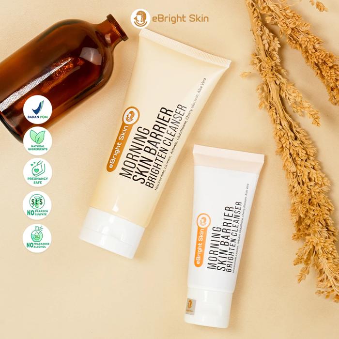 Morning Skin Barrier Brighten Cleanser - eBright Skin Sabun Pencerah Wajah