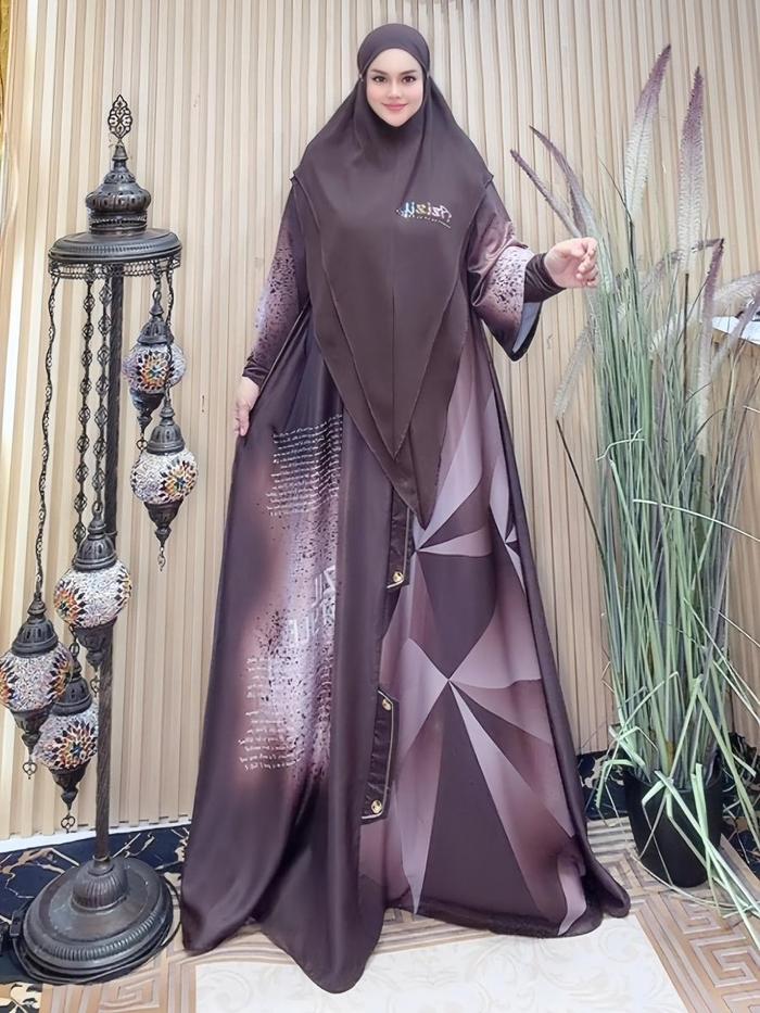 Azizil Printing Manset Syari Bergos Desain Unik Kualitas Premium Bahan Nyaman.