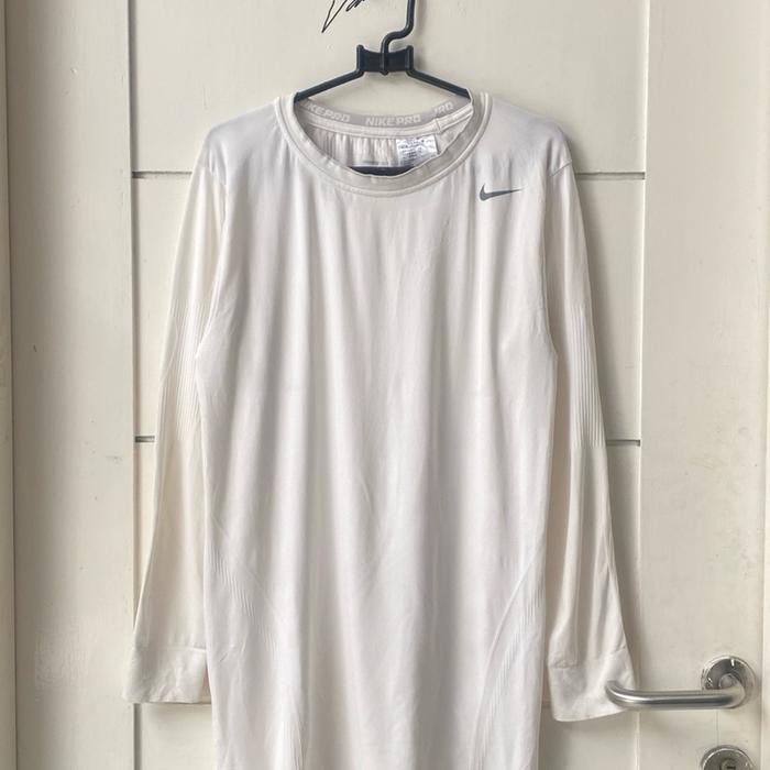 NIKE PRO TIGHT White Long T-shirt