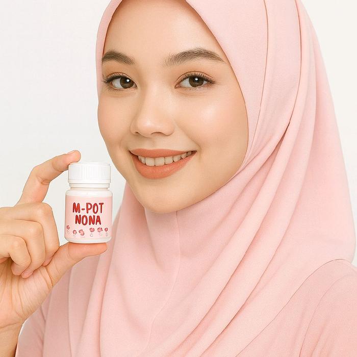 M-POT NONA HITAM JILBAB M SIMPLE JILBAB MEDIUM INSTAN HIJAB INSTAN
