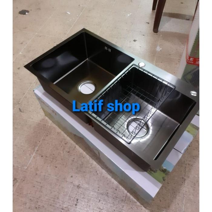 kitchen sink Onan 8245 hitam original .bak cuci piring onan