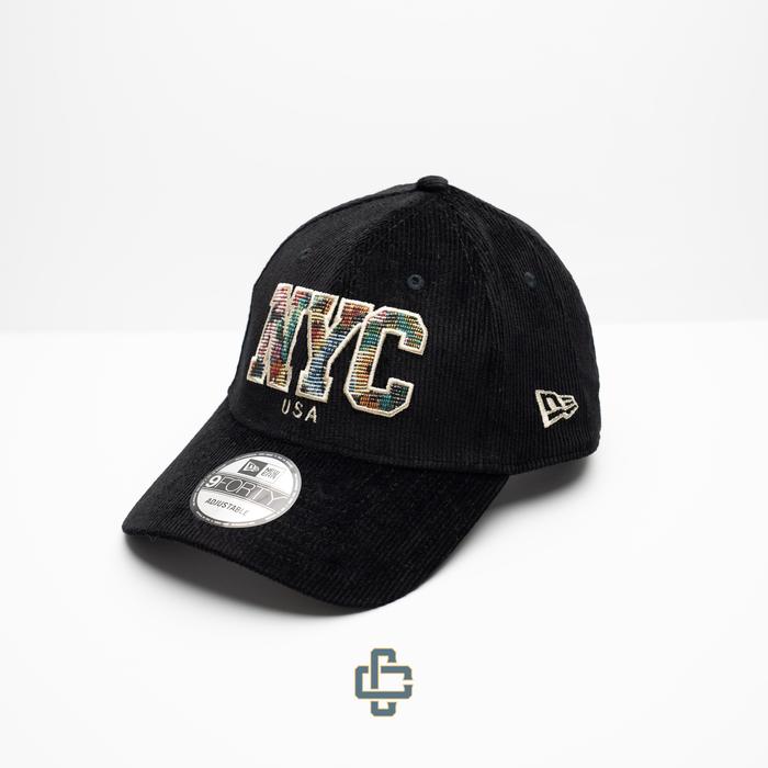 TOPI NEW ERA ORIGINAL 940 NEW YORK CITY NYC LOGO CORDURY BLACK