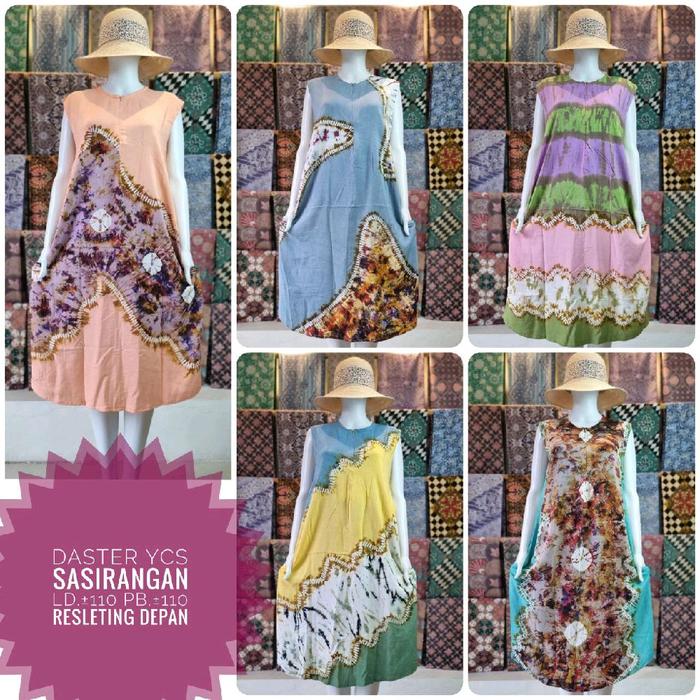 VANILLA Yukensi Sasirangan Daster Ycs Ld 110 Pb 110 Batik Pekalongan Rayon Premium Terbaru Jumbo Bus