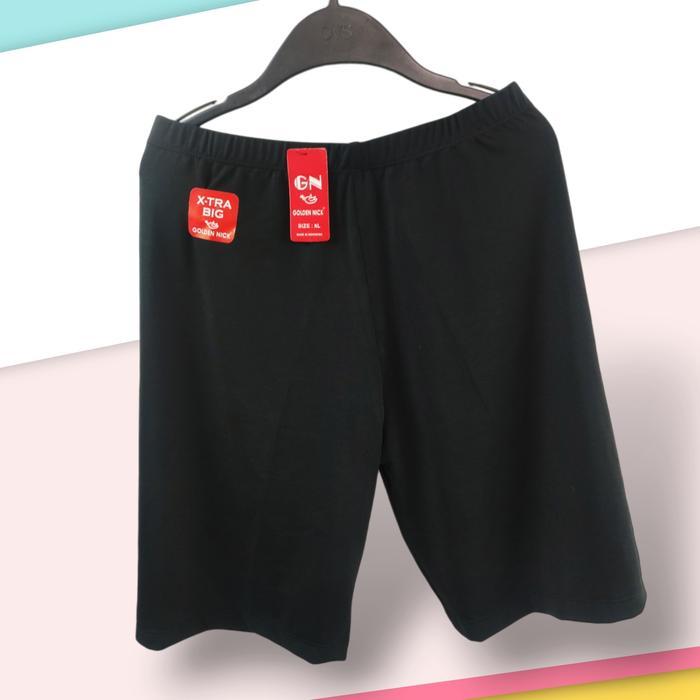 K364 (3Pcs) Golden Nick Short Pants Jumbo Wanita Dewasa Dan Remaja, Celana Short, Legging Pendek Siz