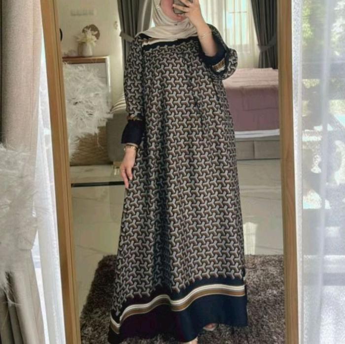 Gamis Zakiah rayon premium