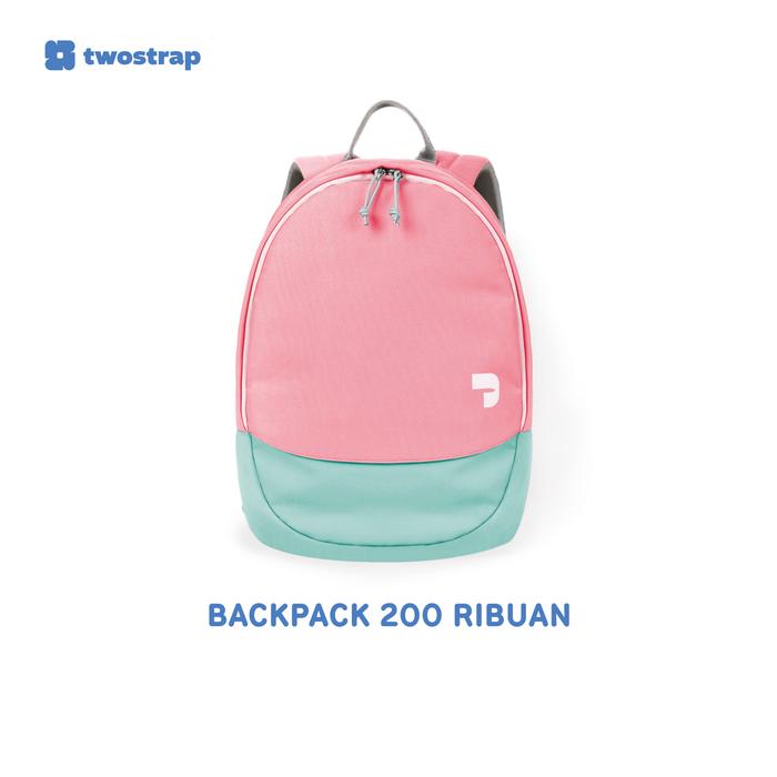TWOSTRAP - Backpack 200 ribuan - Tas Ransel Wanita Pria Backpack Laptop Canvas Crinkle Anti Air