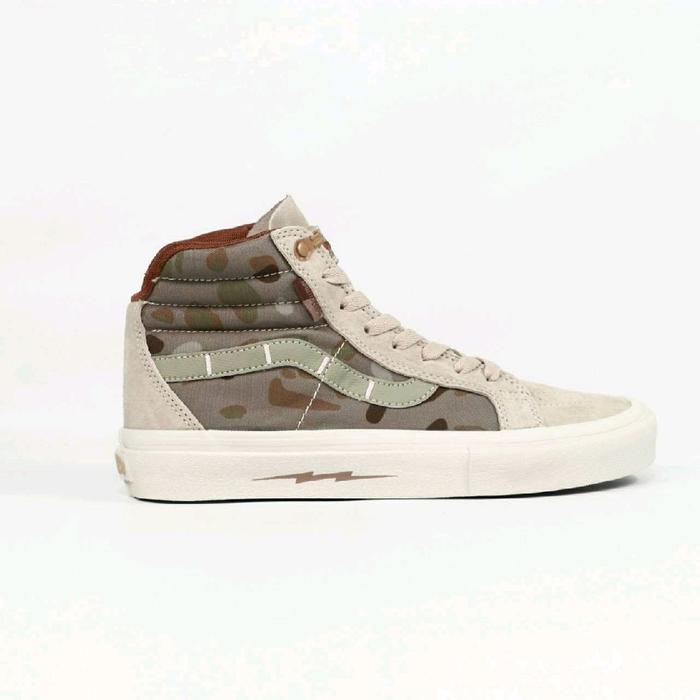 sepatu cassual pria wanita sneakers SK8 HIGH NOTCHBACK DEFCON MULTICAM JUNGLE BROWN CAMO Casual Shoe