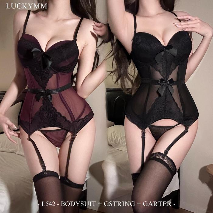 Ready...!!! Gaun Malam | Bodysuits Korset Wanita / Baju Push Up Cup Bra / Korset Bodysuit 542