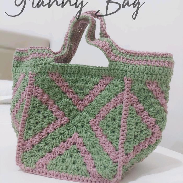 EF Granny bag, tas rajut santai