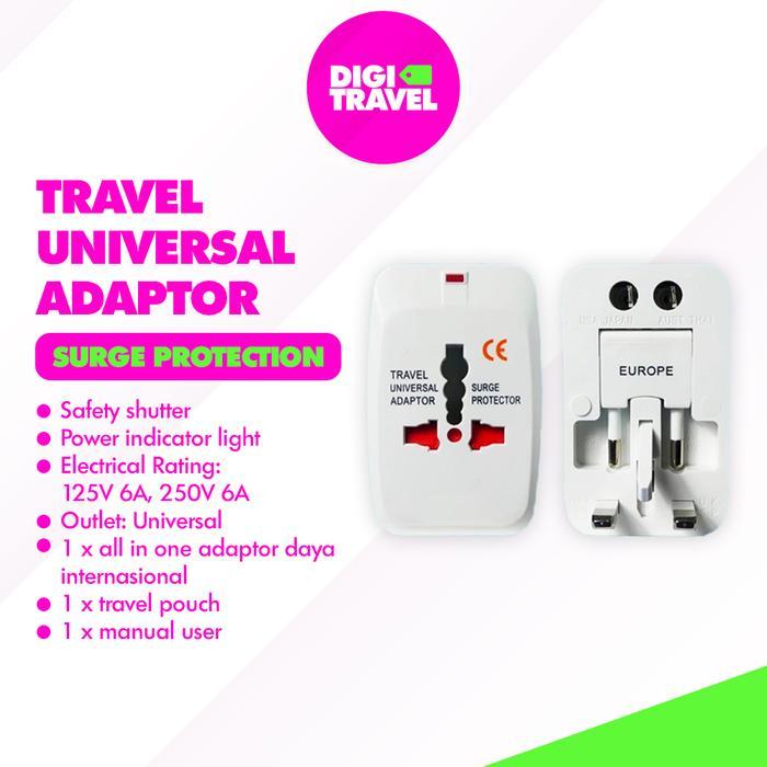 Colokan Adaptor Universal USB / Non-USB Travel | Konektor Travel Universal | DIGITRAVEL Adaptor Trav