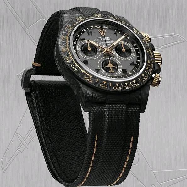 Jam Tangan Berkelas Pria RLX lRolexDaytona DIW Swiss Automatic Movement Kanvas Dial Carbon Clone Qua