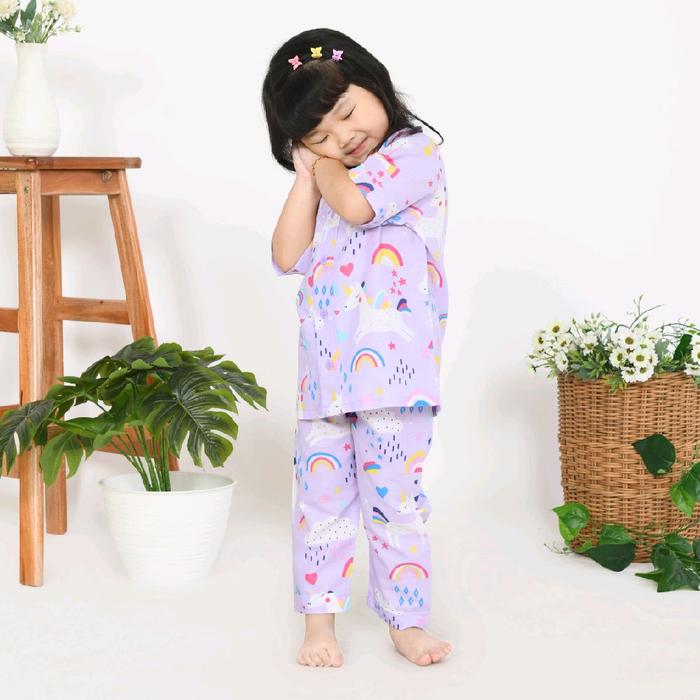 King Azlan Piyama Anak Perempuan Motif Fair Unicorn
