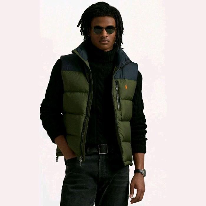 Rompi Winter Pria POLO RALPH Lauren The Gorham Blocked Down Vest