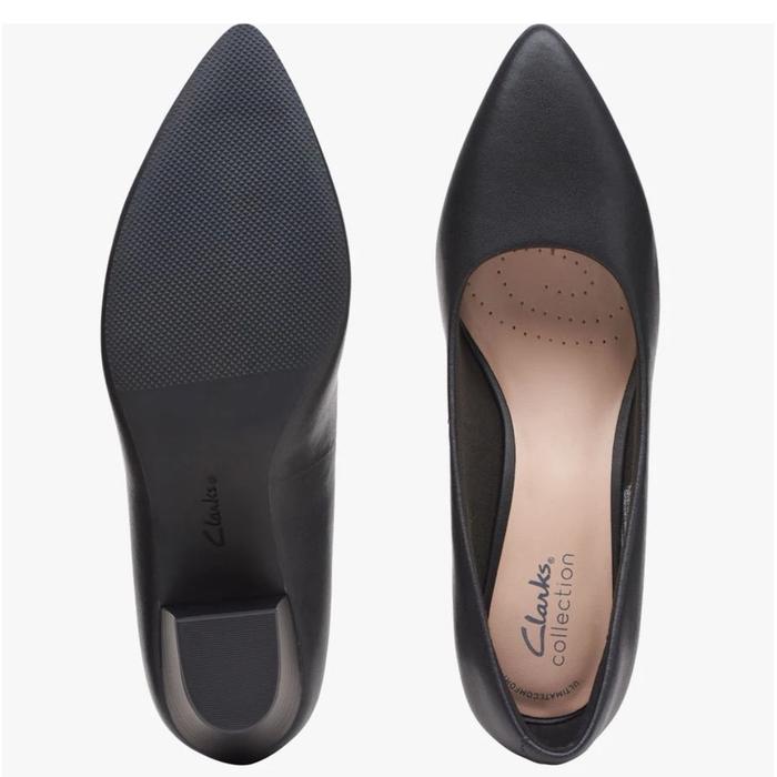 Clarks Women's Heels Leather Black