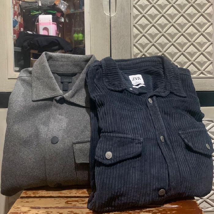 ORIGINAL OUTERWEAR WOOL H&M JACKET OVERSHIRT ZARA CORDUROY