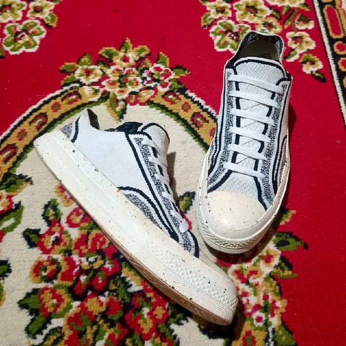 SALE!!! 41-42 CONVERSE CTAS RENEW CREATER WHITE BLACK LINE X NIKE KNIT MESH RAJUT --- LANGKA ORIGINA